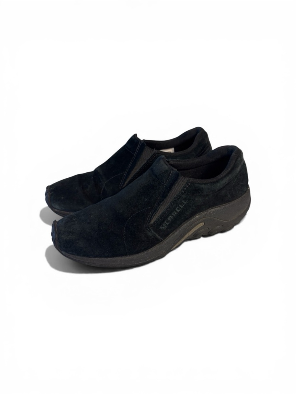 Merrell Jungle Moc Black Suede Slip On Shoes Men’s 9
